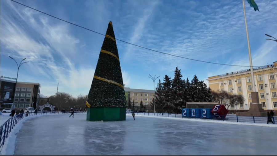 Жаңа жыл қарсаңында Петропавл қаласы ертегі кейпіне енді
