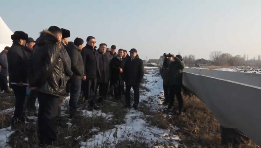 Бозумбаев ознакомился с состоянием гидротехнических сооружений Жетысу