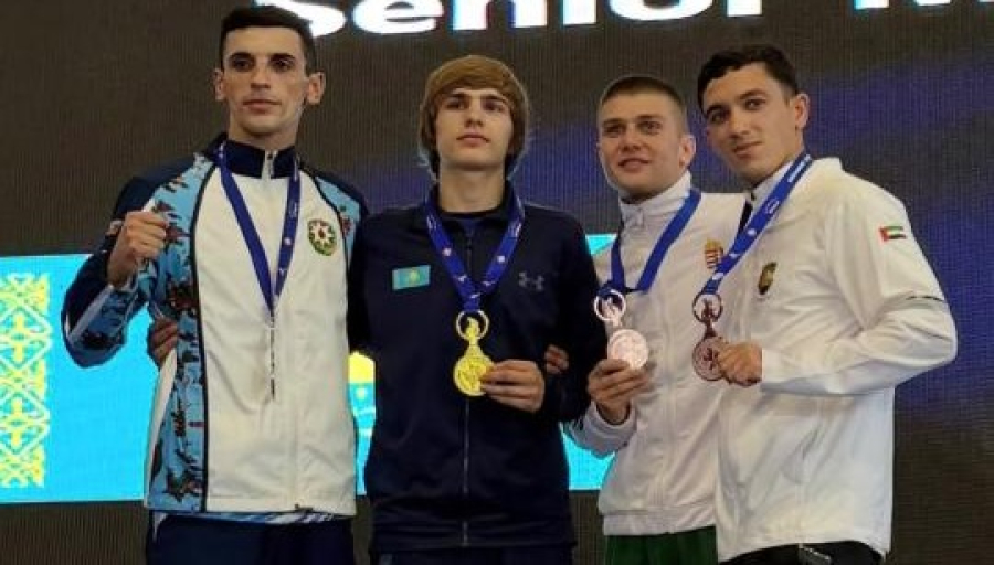 Астана встретила чемпиона: Давид Широкорадов завоевал золото ЧМ по муай-тай