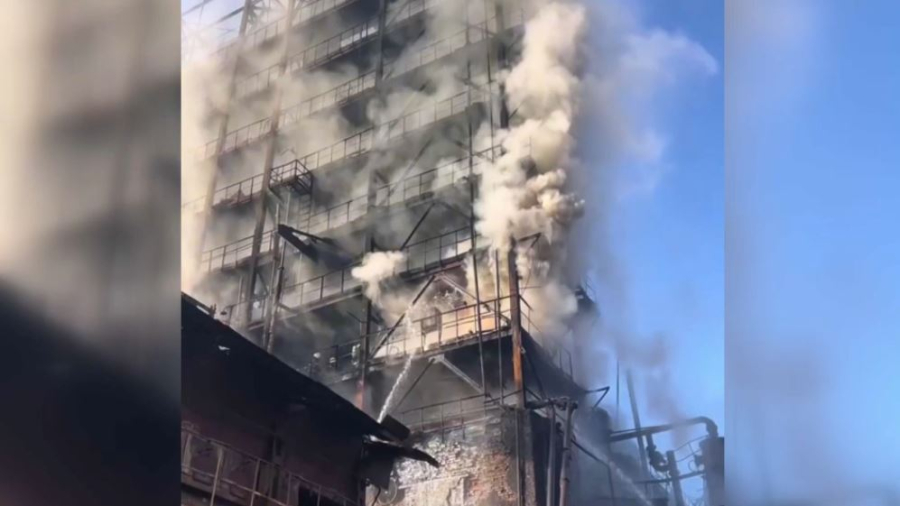 Пожар в цехе по переработке смолы произошёл в Темиртау