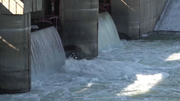 Сергеев бөгетінде су деңгейі көтерілді