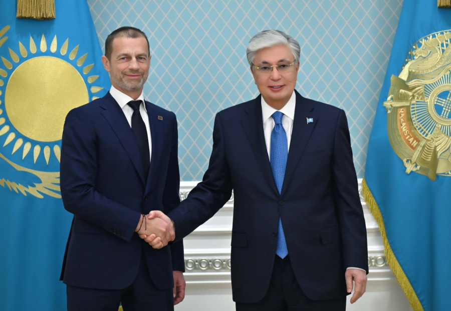 Қ.Тоқаев UEFA президенті Александер Чеферинді қабылдады