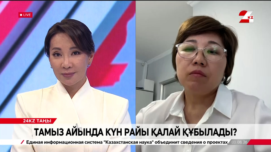 Тамыз айында күн райы қалай құбылады?| Жұлдыз Исабекова