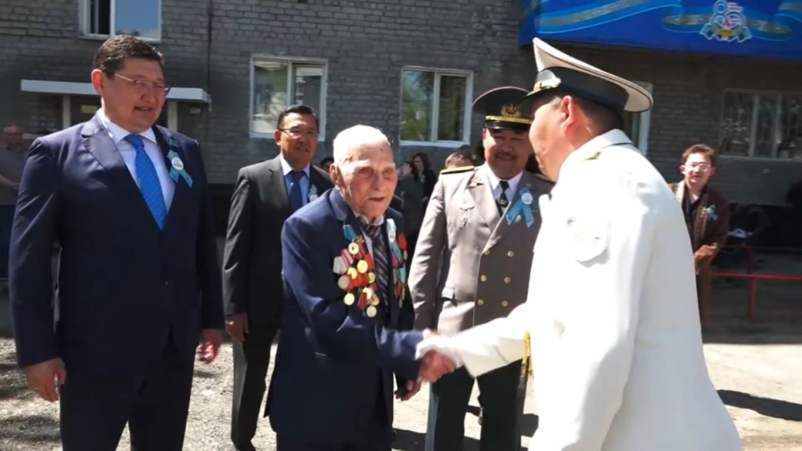 Абай облысында соғыс ардагерлеріне құрмет көрсетілді