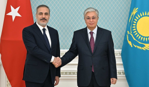 Токаев встретился с министром иностранных дел Турции