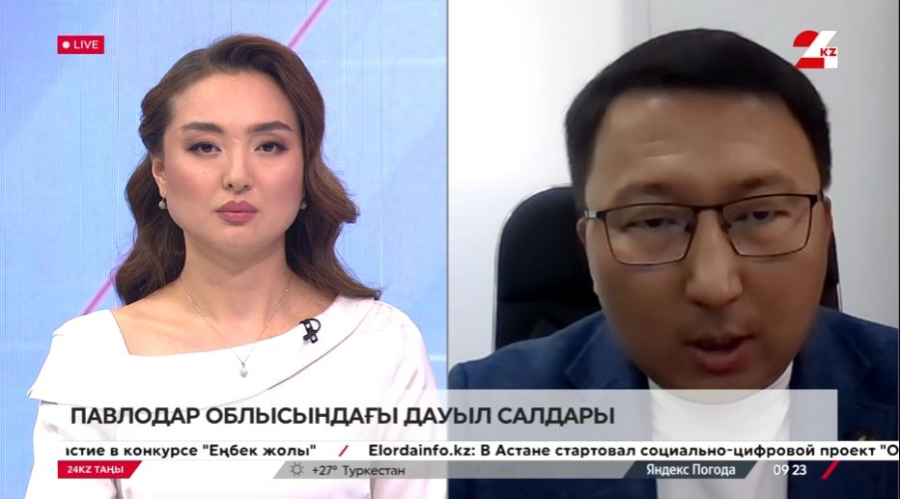 Павлодар облысындағы дауыл салдары. Данияр Жұмаділов