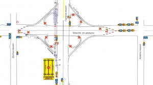 Перекрёсток Мангилик Ел и Сыганак временно перекрыли в Астане