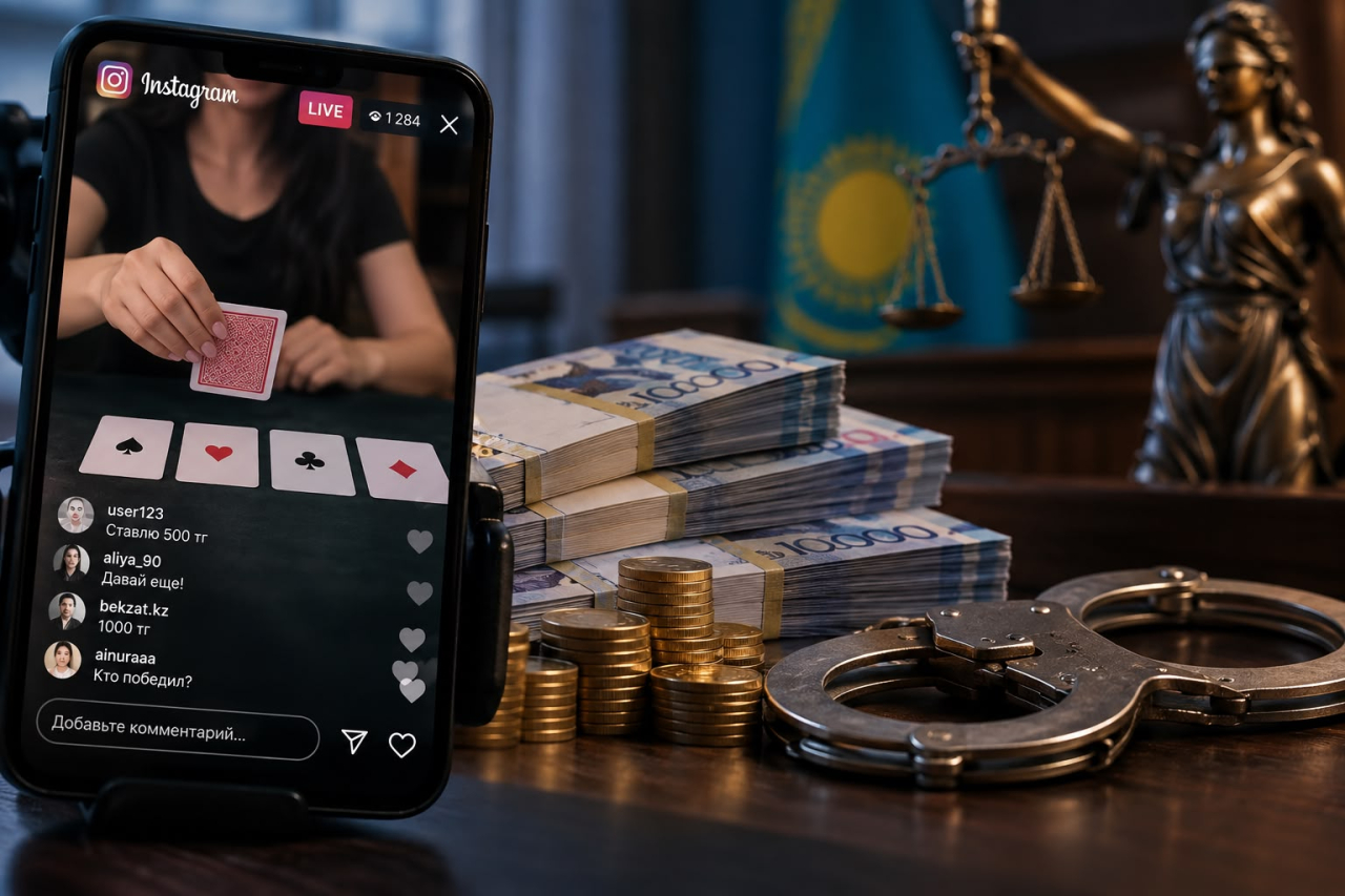 В Акмолинской области женщину осудили на четыре года за азартные игры в Instagram