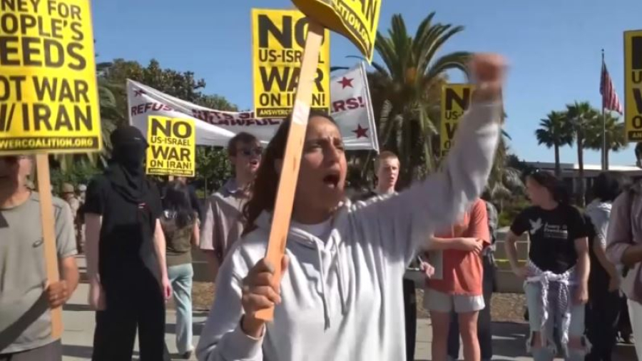 В США протестуют против войны Израиля и Ирана