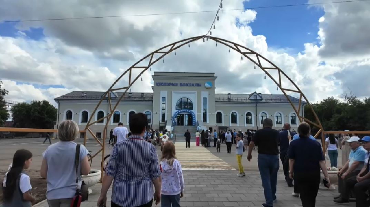 Железнодорожный вокзал открыли после реконструкции в Костанайской области