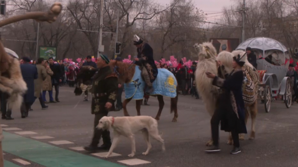 Алматыда «Көш. Наурыз-думан» мерекелік керуені жүріп өтті