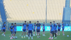 Сборная Казахстана по футболу готовится к матчу с Сан-Марино