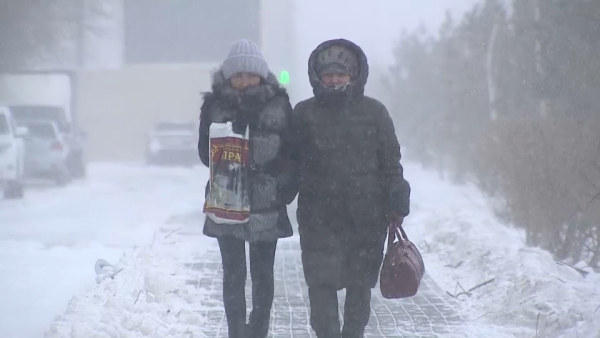 Снег накроет большую часть Казахстана