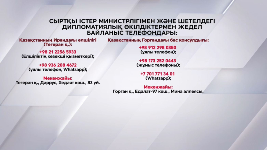 Таяу Шығыстағы ахуал: ҚР СІМ жедел желіні іске қосты