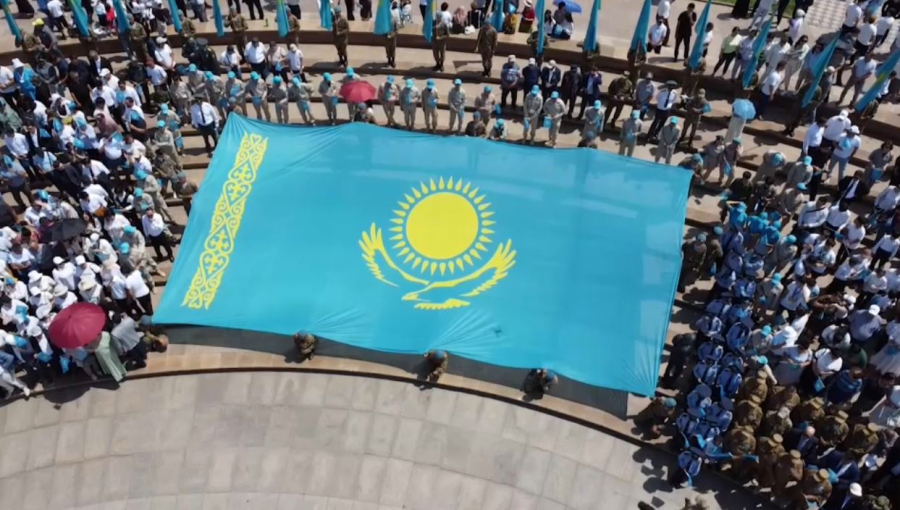 Талдықорғанда «Менің туым» патриоттар шеруі өтті