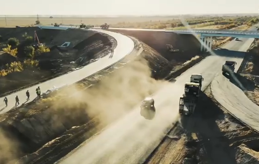 Современную транспортную развязку строят на западе Казахстана