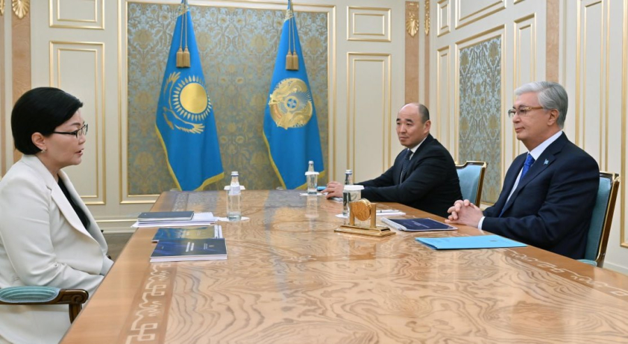 Глава государства принял министра труда и социальной защиты населения