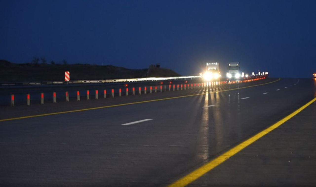 Трассу Астана – Караганда оснастили новой разметкой