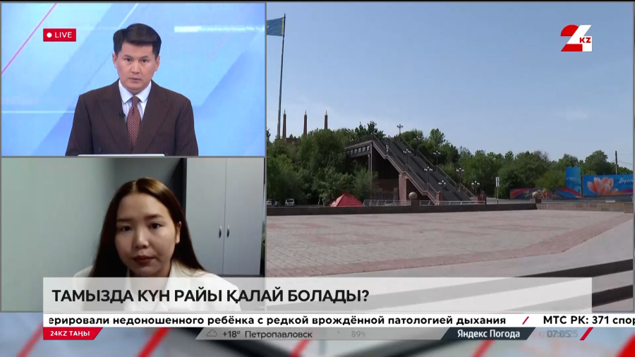 Тамызда күн райы қалай болады? Аружан Мұратова