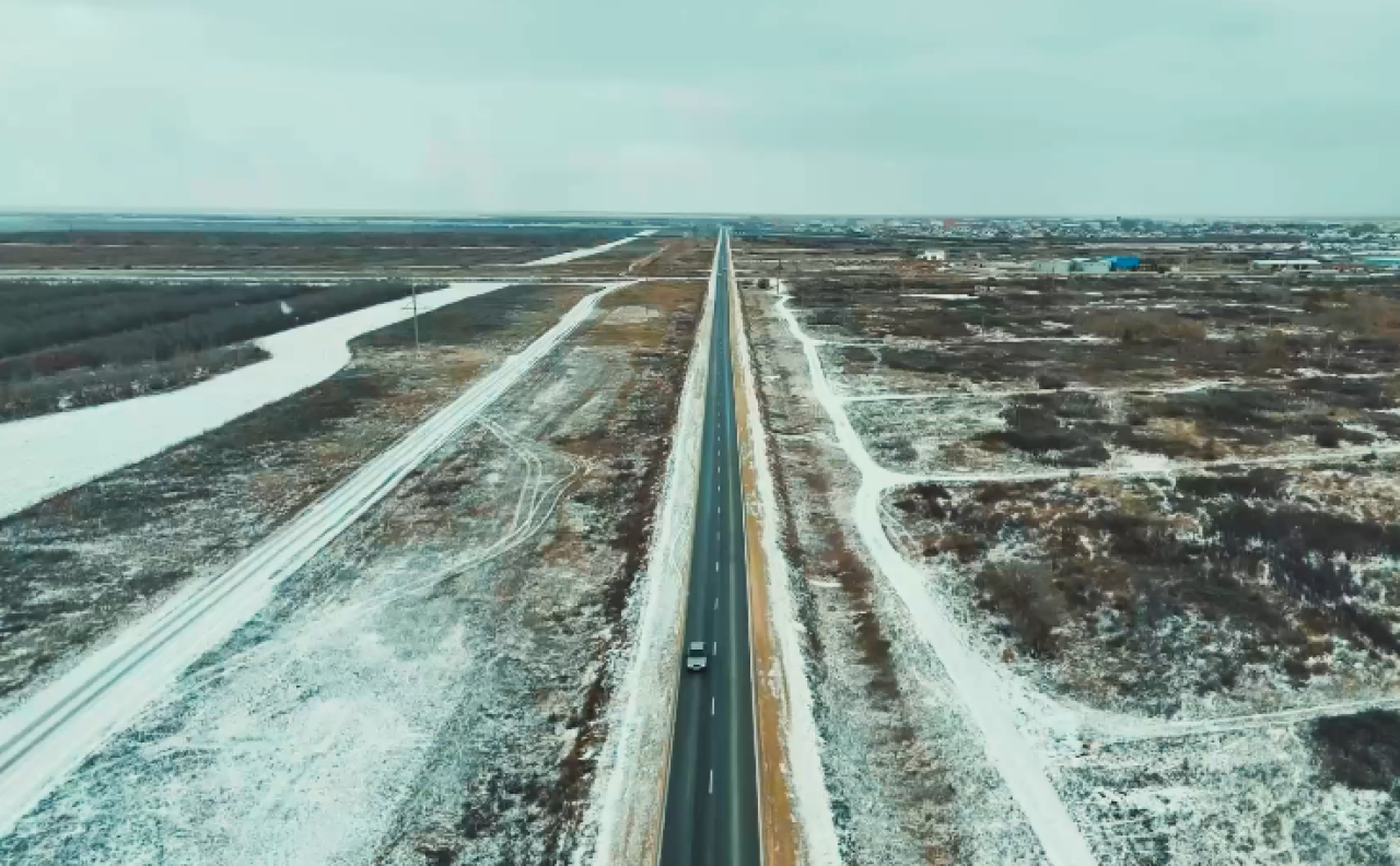 Завершен средний ремонт участка дороги «Астана – Коргалжын»