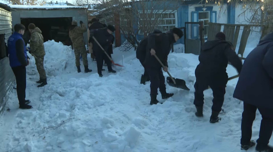 1 млн кубометров снега вывезли из населённых пунктов Акмолинской области