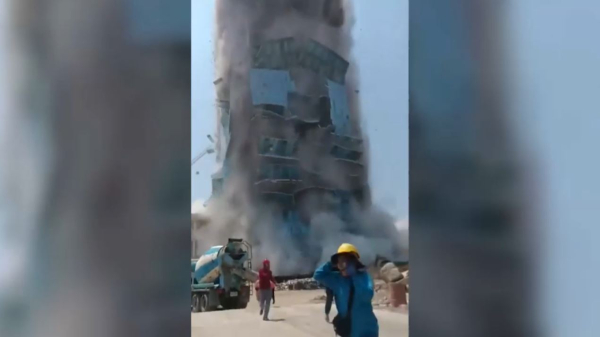 Из-за землетрясения обрушился строящийся небоскреб в Бангкоке