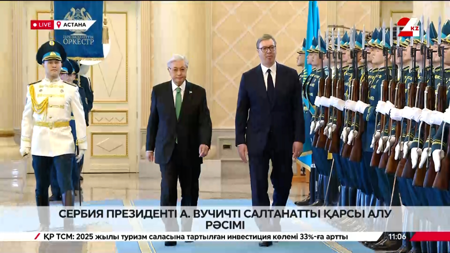 Церемония встречи Президента Сербии в Акорде. LIVE