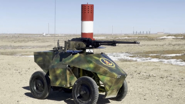 Боевую машину на дистанционном управлении построили военнослужащие из Актау