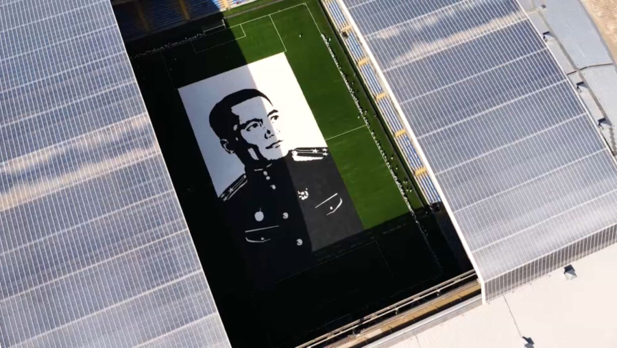 Бауыржан Момышұлының алып портреті рекордтар кітабына енді