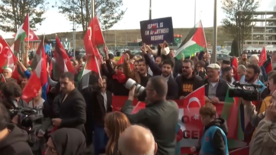 Түркияда Газа халқын қолдау бойынша бейбіт шеру өтіп жатыр. Live