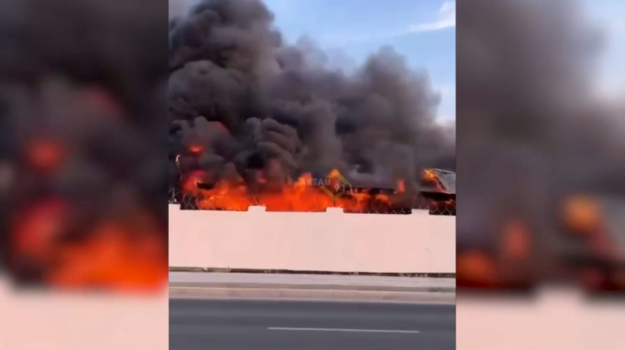 Ақтауда азық-түлік сақтау қоймасы өртенді