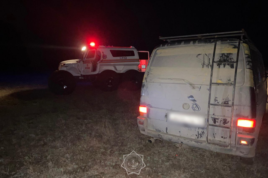 Водитель застрял в степи в Костанайской области