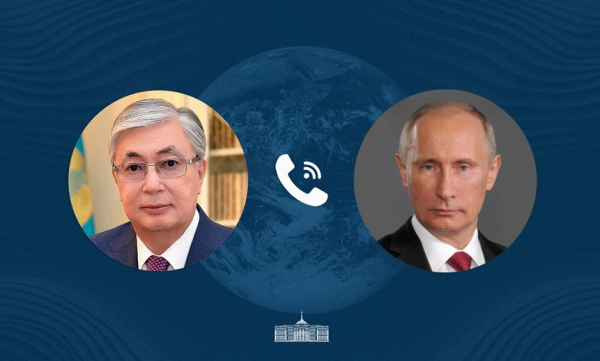Токаев и Путин поговорили по телефону