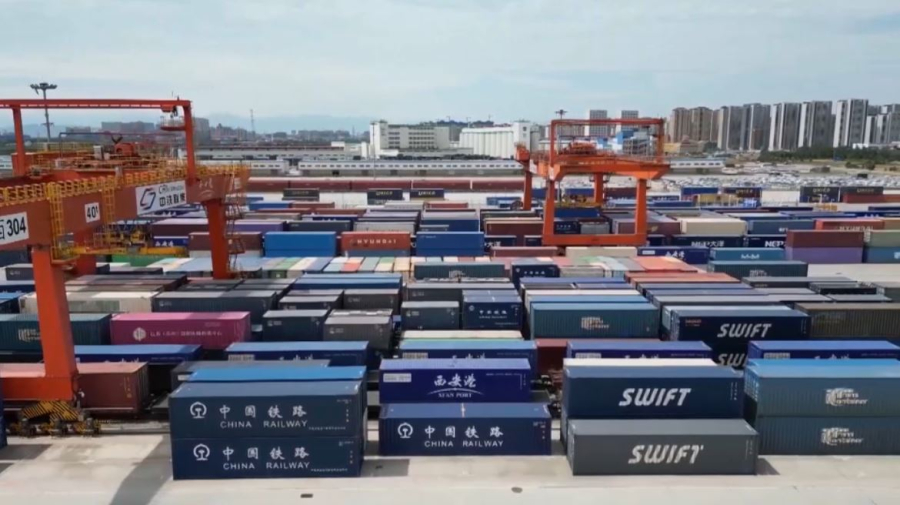 100-тысячный контейнер отправлен из Китая в РК в составе поезда по ТМТМ