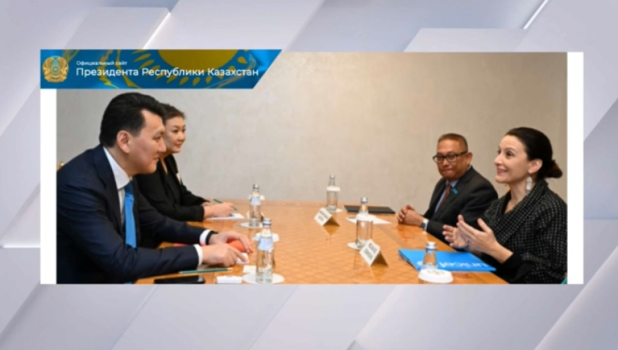 Государственный советник встретился с региональным директором ЮНИСЕФ