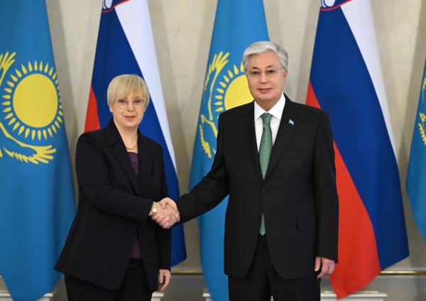 Состоялись переговоры Президентов Казахстана и Словении в узком формате