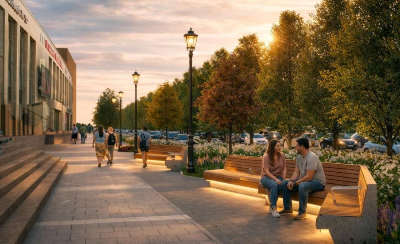 Комплексное благоустройство проспекта Б.Момышулы проводится в Астане