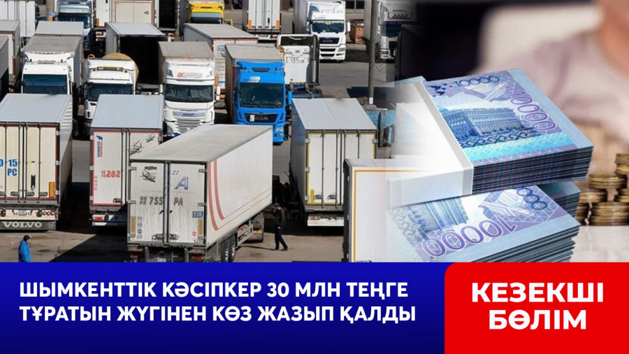 Шымкенттік кәсіпкер 30 млн теңге тұратын жүгінен көз жазып қалды