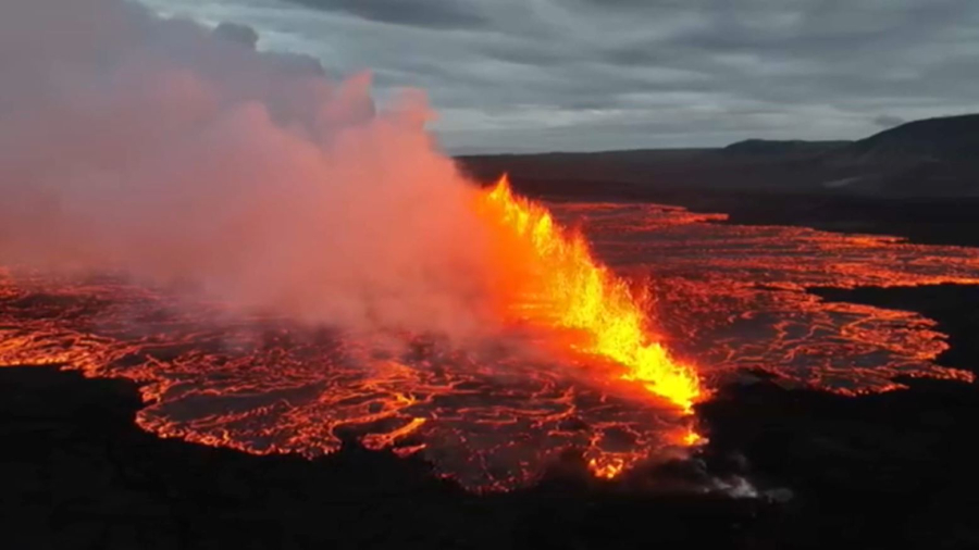 Извержение вулкана началось в Исландии