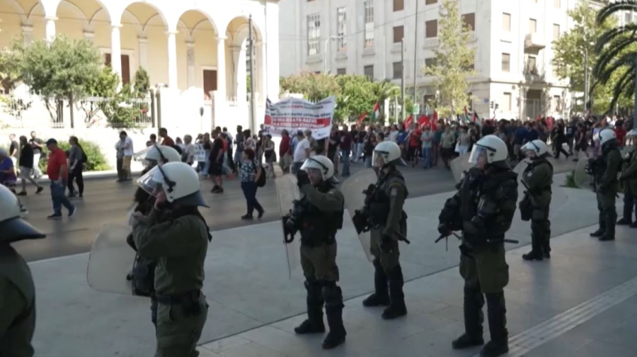 Протесты в поддержку жителей Газы прошли в Афинах