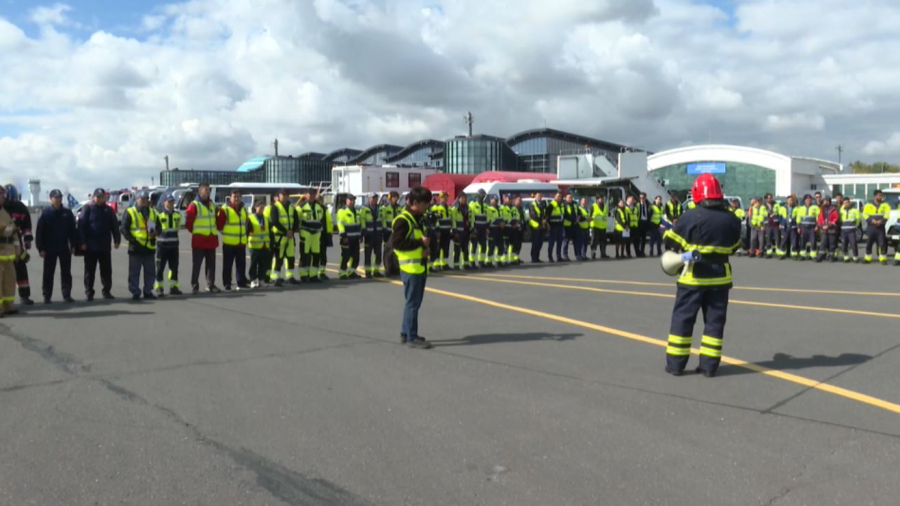 Елордалық әуежайда оқу-жаттығу өтті