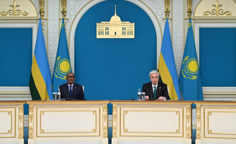 Қазақстан мен Руанда президенттері БАҚ өкілдері үшін брифинг өткізді