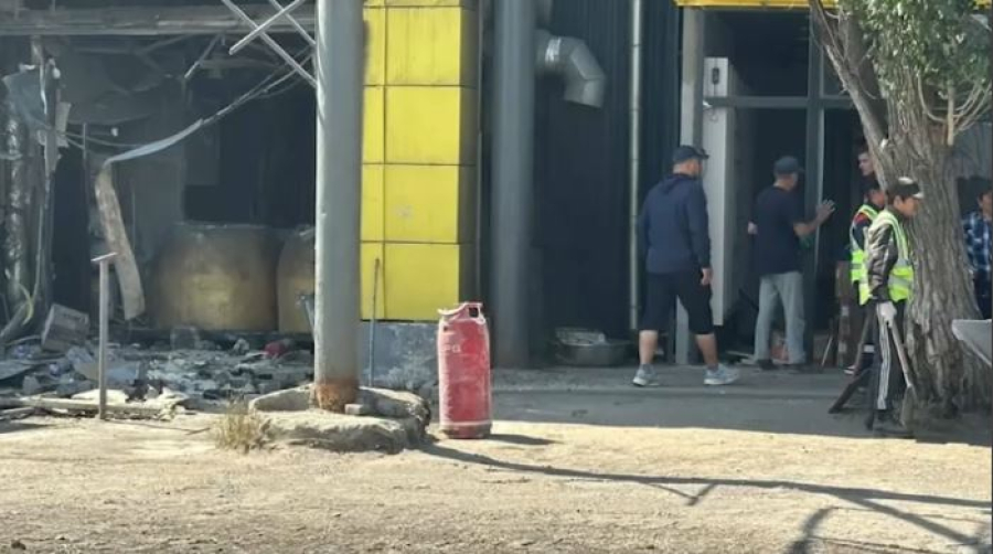 Астанадағы «Сапа» базарында газ баллоны жарылды