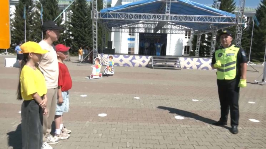 Көкшетауда 120 оқушыға жол қауіпсіздігі қойылым арқылы түсіндірілді