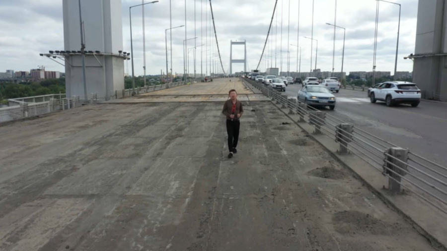 Семейдегі аспалы көпірде күрделі жөндеу жұмыстары басталды