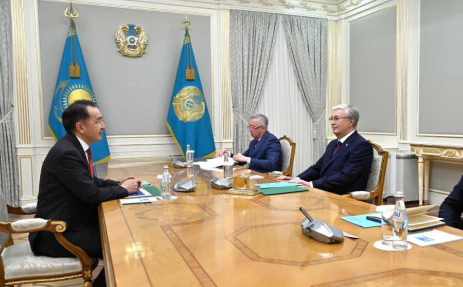 Мемлекет басшысы Бақытжан Сағынтаевты қабылдады.