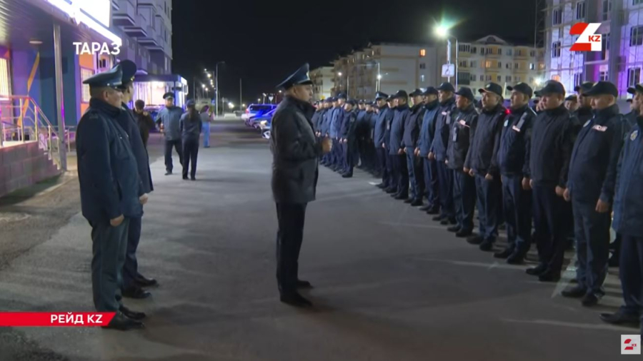 Таразда 100-ге жуық полицей рейдке шықты