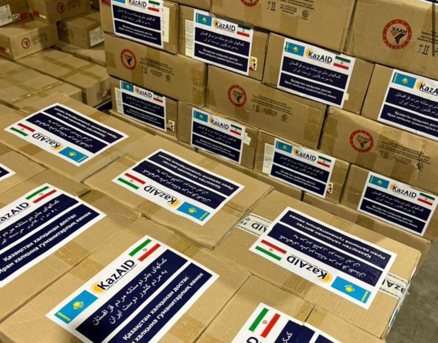 Қазақстан Иранға 30 вагон гуманитарлық көмек жөнелтті