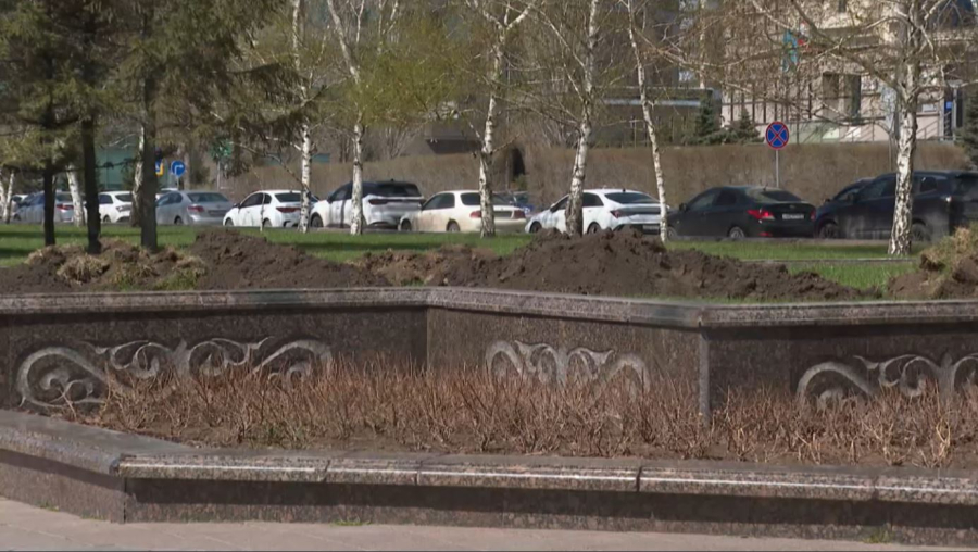 Елорда көшелері мен саябақтарын көгалдандыру жұмыстары басталды