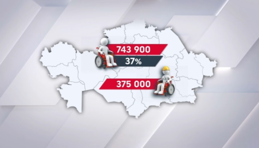 В Казахстане проживает почти 750 тысяч лиц с инвалидностью